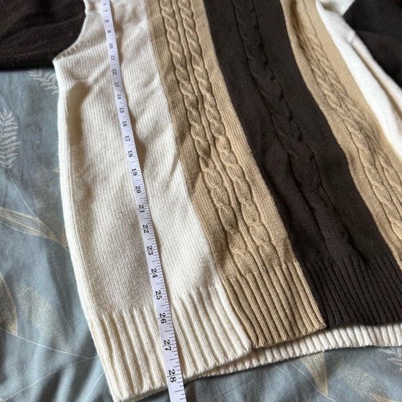 Jordan Craig Men's Turtleneck Sweater - Black, Cream, Brown - Picture 7 of 9